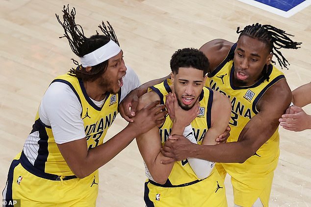 Tyrese Haliburton led the Pacers to a stunning comeback over the Knicks hours later
