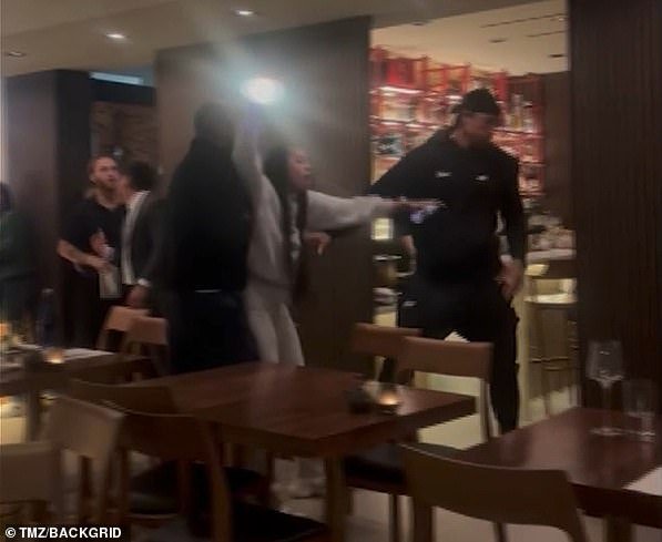 DeRozan's female companion then grabbed the man's phone as the situation escalated