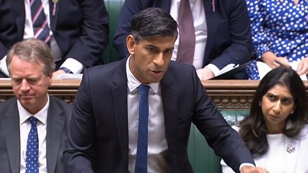 Rishi Sunak blasted 'flip-flopping' Sir Keir Starmer after Labour vowed to block his plans to scrap EU-era environmental rules in a bid to boost housebuilding