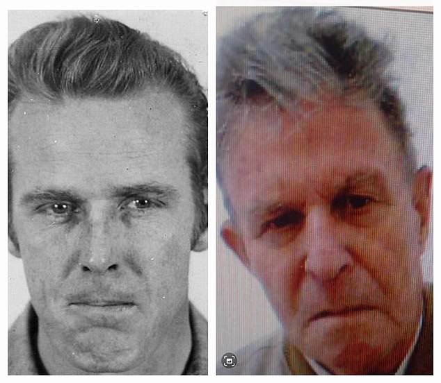 The color photo (right) purportedly shows John Anglin in his eighties in 2015 or 2016, and bears many telltale similarities to his prison mugshot from the 1960s (left)