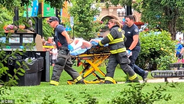 Six people have been injured after a screaming shirtless man hurled Molotov cocktails at them during a peaceful pro-Israel rally in Boulder, Colorado