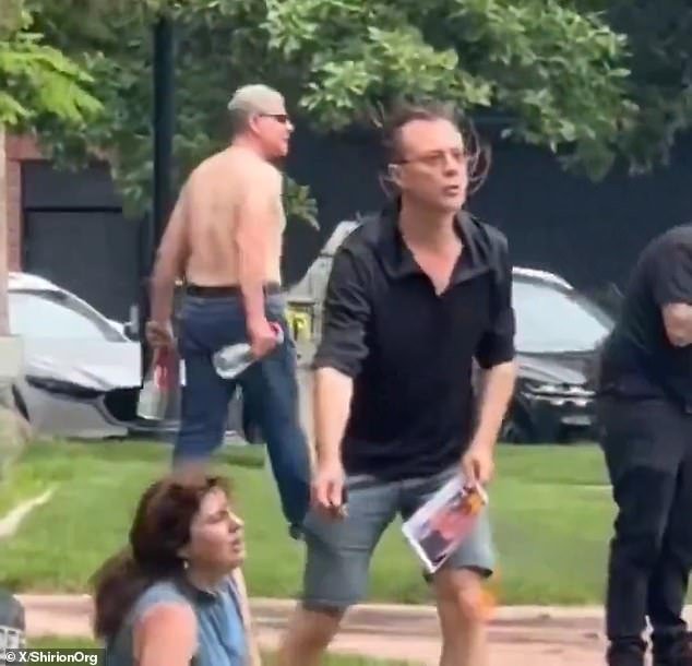 Six people have been injured after a screaming shirtless man hurled Molotov cocktails at them during a peaceful pro-Israel rally in Boulder, Colorado