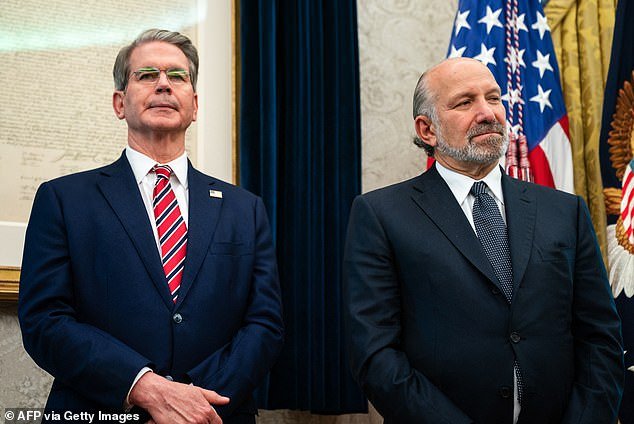 Treasury Secretary Scott Bessent, who reportedly clashed with Musk behind closed doors, stood stone-faced at the event alongside Commerce Secretary Howard Lutnick