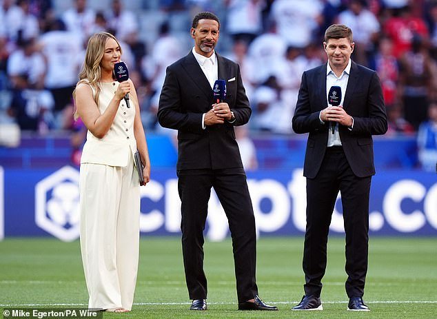 Laura Woods was the anchor of TNT Sports' Champions League final coverage on Saturday