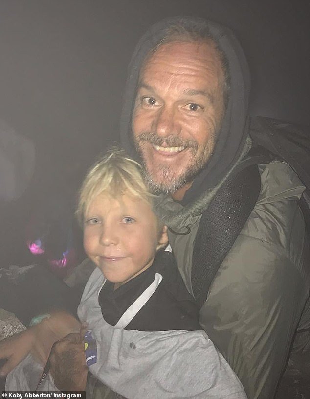 Abberton and Makua undertook a dangerous climb of Bali's highest volcano through the night on New Year's Eve 2023, later saying his son's decision to continue despite his fears was 'right up there with my proudest moment in life'