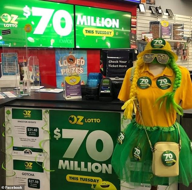 One in five Aussies were expected to enter Tuesday night's draw