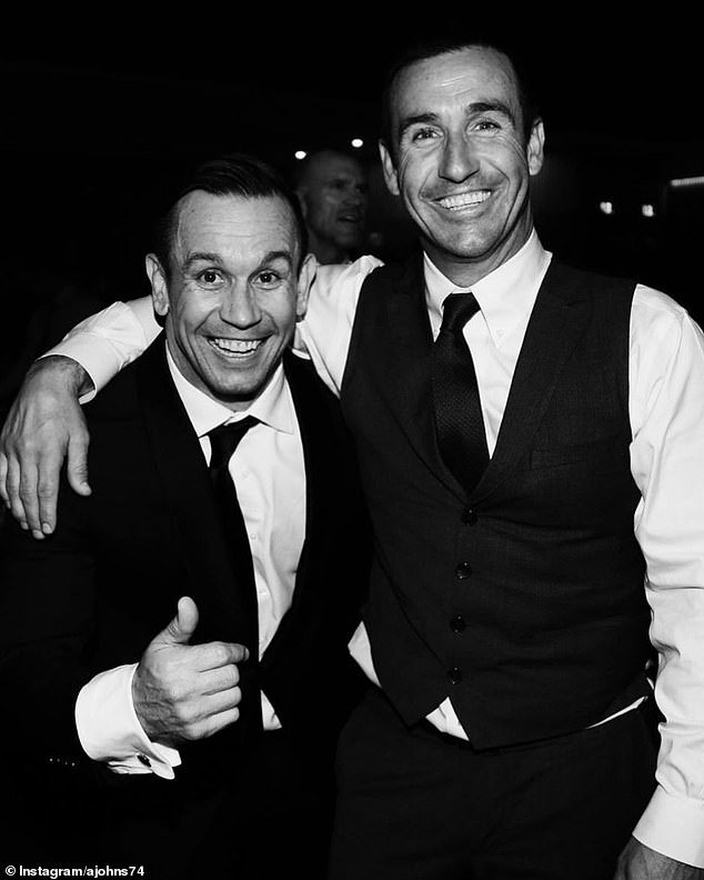 Matthew and Andrew Johns (pictured together) are sporting royalty in Newcastle after winning the 1997 ARL premiership