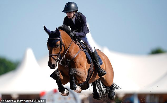 Eve, pictured at the Royal Windsor Horse Show in May, is an accomplished equestrian