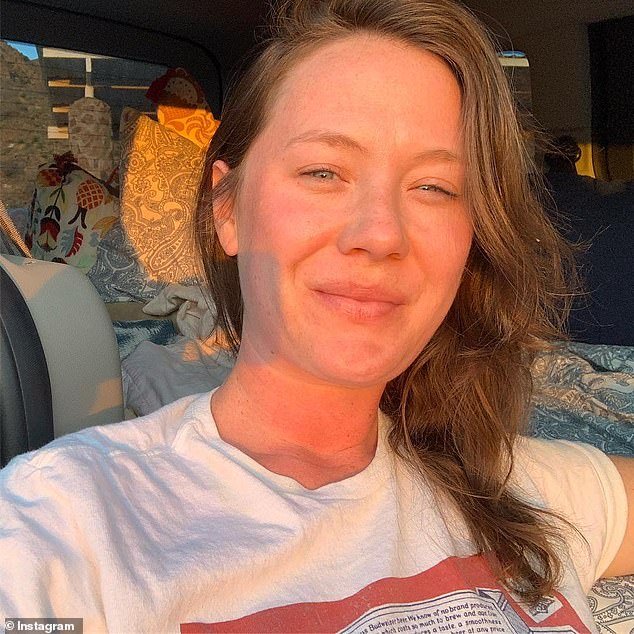 Hanks praised his daughter E.A. (pictured) for being so candid about a dark time in her life and also noted he was not at all shocked that she had the strength to do so