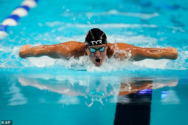 Lochte, seen at the U.S. Olympic Swim Trials in 2021, is a six-time Olympic gold medalist