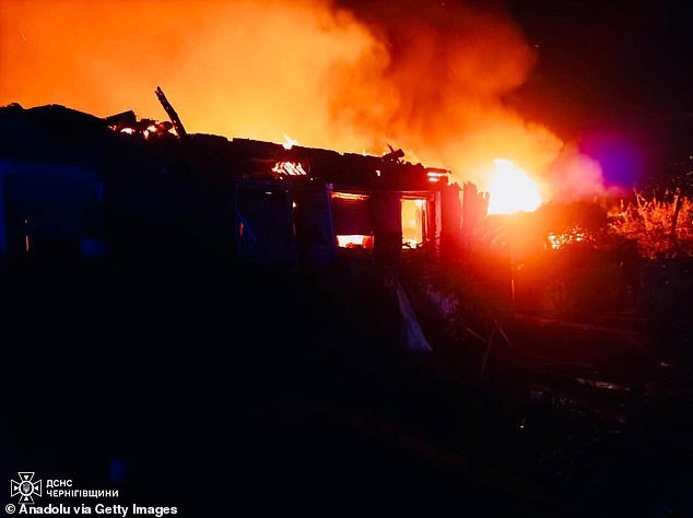 At least six people were killed and six more wounded in hospital after last night's onslaught by Russia in Pryluky, local authorities said