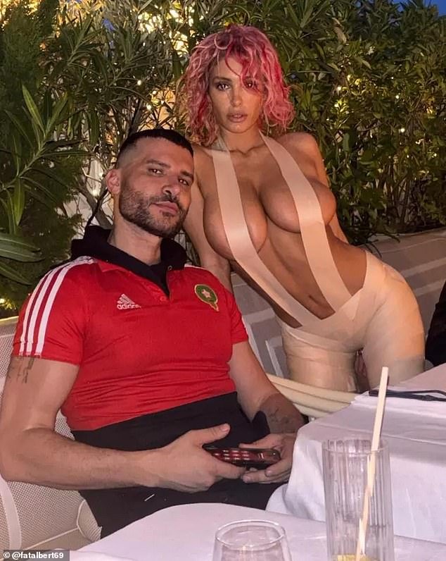 Saba co-founded clothing brand Raga Malak alongside Gadir Rajab (left)- the man best known for being the stylist for Mrs Kanye West, Bianca Censori (right)