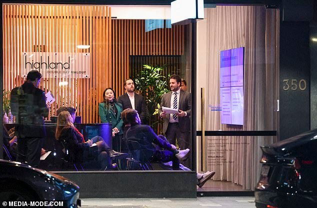 The auction was held at Highland Double Bay's offices (seen here), but Dina and Max's pad was able to find a buyer before bidding began