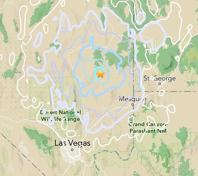 The US Geological Survey (USGS) detected seven earthquakes, with the largest measuring a 4.8 magnitude, that hit at 7:16am ET near Caliente (star)