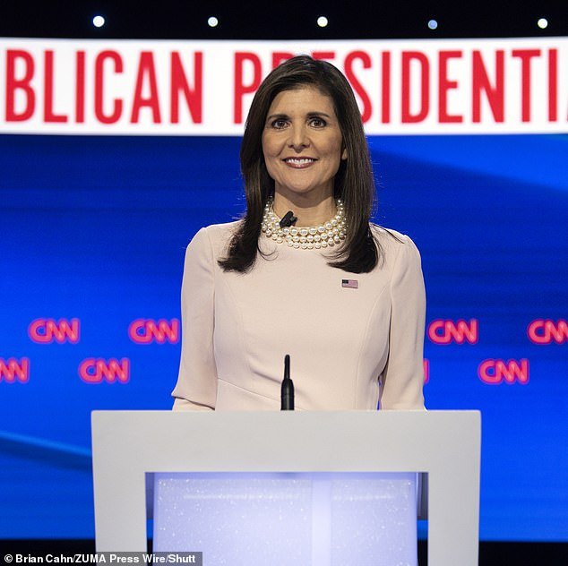 Donald Trump's ambassador to the United Nations Nikki Haley (pictured in January last year) run against her former boss for the 2024 Republican presidential nomination