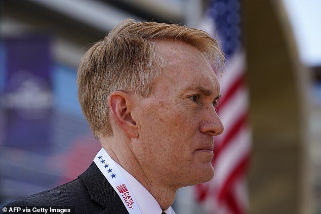 Sen. James Lankford (R-OK) gives an interview in Milwaukee, Wisconsin, on July 17, 2024