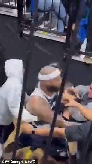 Cousins threw punches at fans and had to be dragged away by security