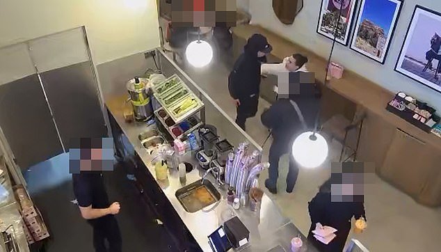 CCTV footage shows brave the moment Bridgerton actress, Genevieve Chenneour fought back against the thug