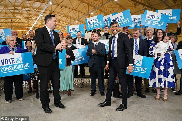 Prime Minister Rishi Sunak congratulates Tees Valley Mayor Ben Houchen on his re-election
