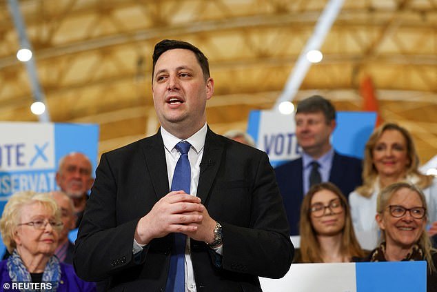 Ben Houchen, speaks as Rishi Sunak visits Teesside on May 3, 2024