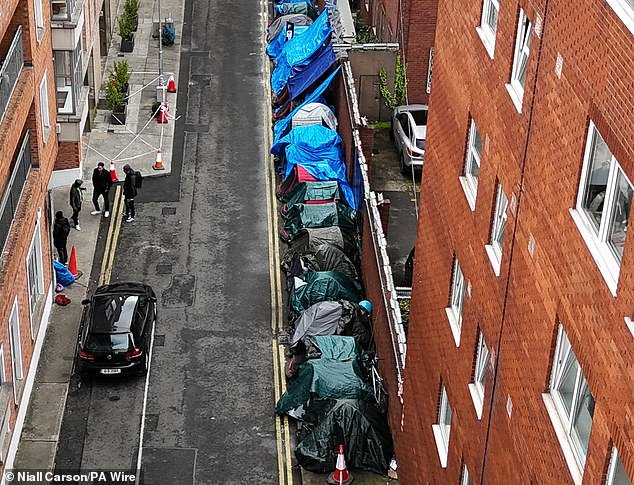 Mr Sunak told Sky News yesterday that the developments in Ireland showed that the Rwanda asylum scheme was 'already having an impact because people are worried about coming here'