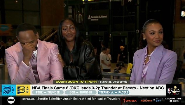 Samantha went against her exasperated dad, picking the Oklahoma City Thunder to win