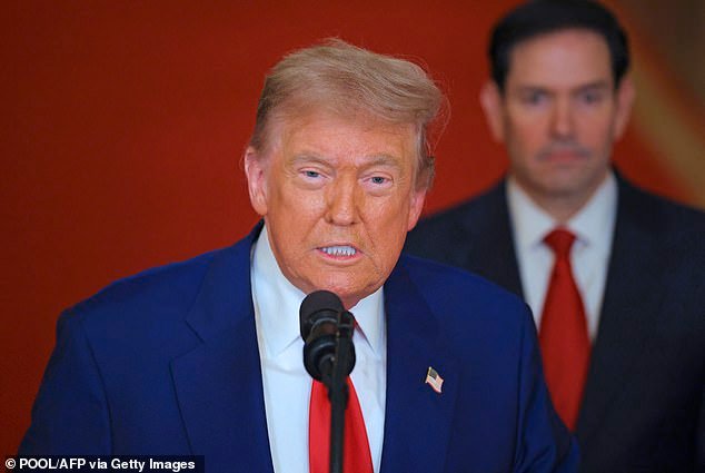 President Donald Trump speaks from the East Room of the White House in Washington, Saturday, June 21, 2025, after the U.S. military struck three Iranian nuclear and military sites, directly joining Israel's effort to decapitate the country's nuclear program
