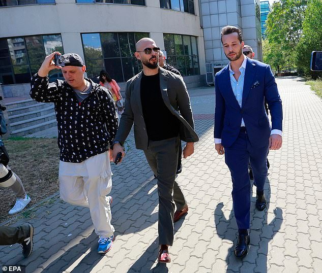 The brothers leaving their pre-trial hearing for lifting the seizure of assets held at the Bucharest Court, in Bucharest, Romania, last September