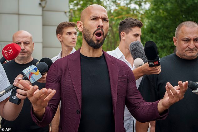 Andrew Tate (pictured) first appeared in Big Brother in 2016