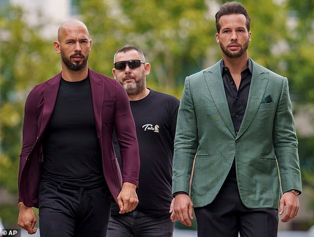 Andrew (left) and Tristan Tate are suing 13 social media users for defamation, claiming they conspired to spread smears against the controversial influencer brothers