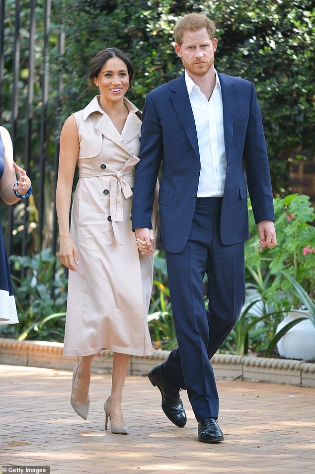 Prince Harry and Meghan, pictured in South Africa in 2019, will be visiting Nigeria this week