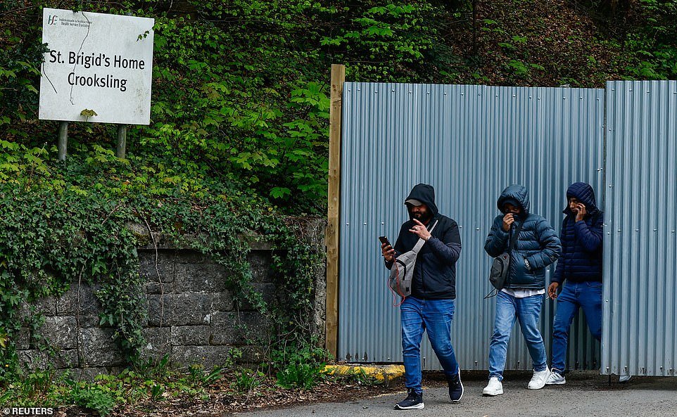Hundreds of migrants evicted from a 'shanty town' in central Dublin have arrived at a tent encampment outside the city amid an ongoing row with the British government over immigration. The asylum seekers had been sleeping rough beside the city's International Protection Office, where they set up makeshift accommodation around the building. When the tents were taken down this morning, the migrants were brought to Dublin's Citywest hotel and a site in Crooksling, where authorities had erected hardy makeshift accommodation with proper toilets and sanitation facilities. In a statement, the Irish Government said that the people seeking international protection had been moved safely to the two sites. Around 1,700 asylum seekers are believed to be living on the streets in Ireland after crossing the border from Northern Ireland, with some expressing their fear that they could be sent to Rwanda by the UK government if they had stayed.