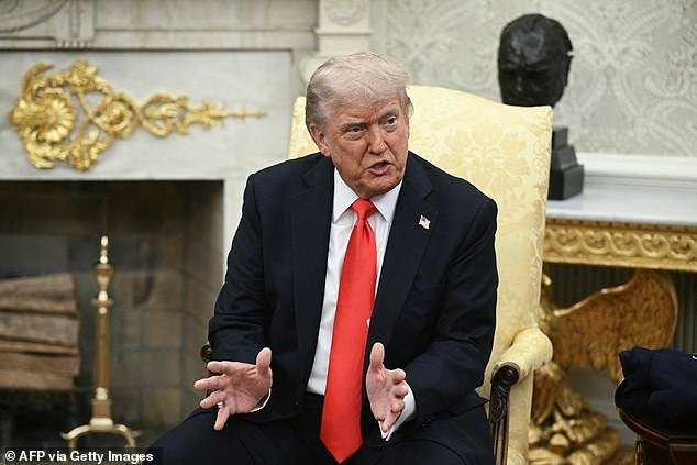 President Donald Trump (pictured on Thursday) has a long track record of turning his allies and aides against him