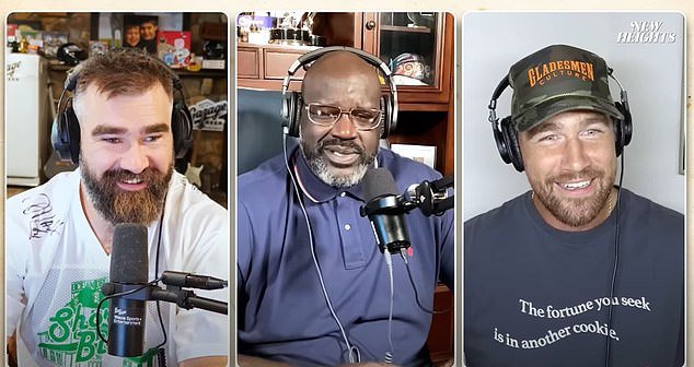 Travis Kelce and Shaquille O'Neal compared horror stories from the 'One Chip Challenge'