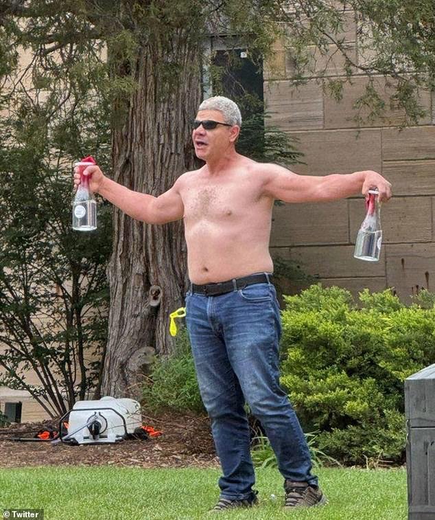 Mohamed Sabry Soliman (pictured), 45, has been identified as the suspect who attacked a pro-Israel rally in Boulder, Colorado on Sunday